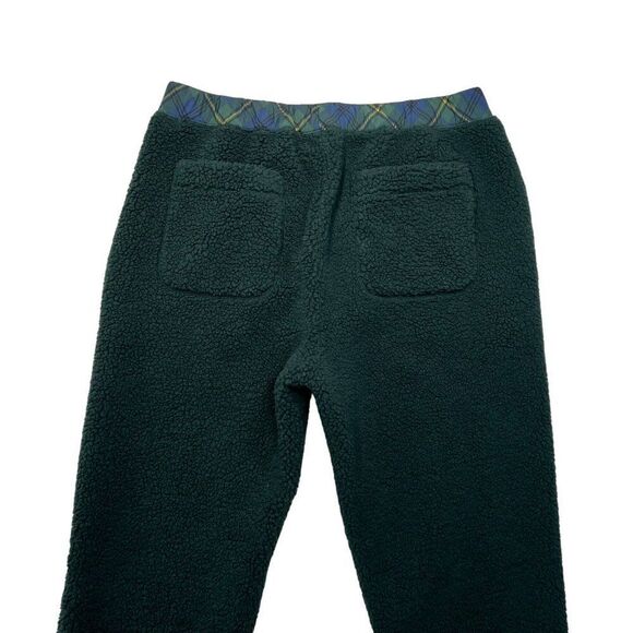 JW Anderson X UNIQLO Joggers Men's Size Large Green Pile Fleece Pants Sweatpants - Picture 6 of 10